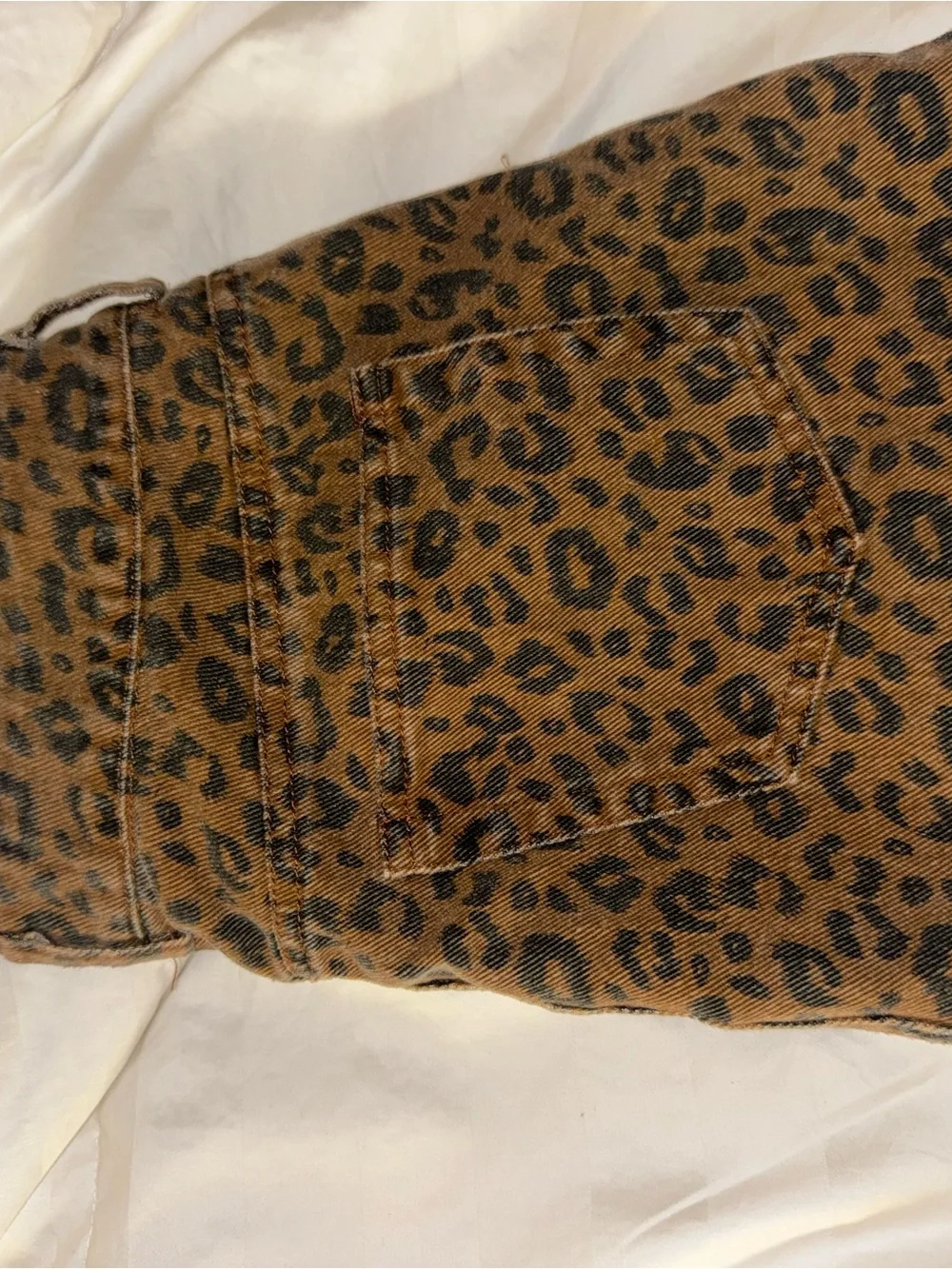 Cotton Candy Leopard Print Mini Skirt in Brown and Black